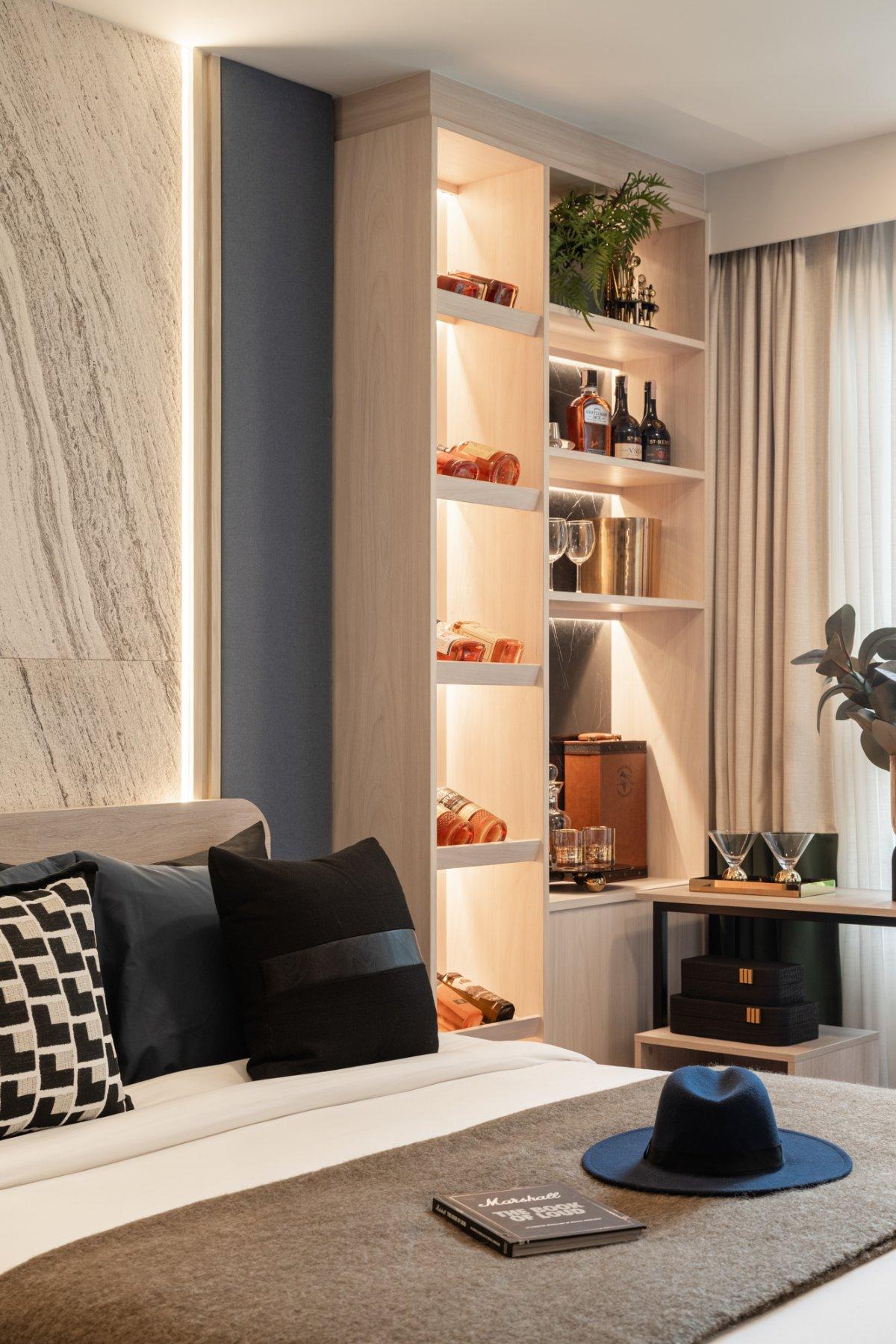 Interior view of Larger 1 Bedroom Apartment for Sale at Base Bukit Condominium, Phuket Town
