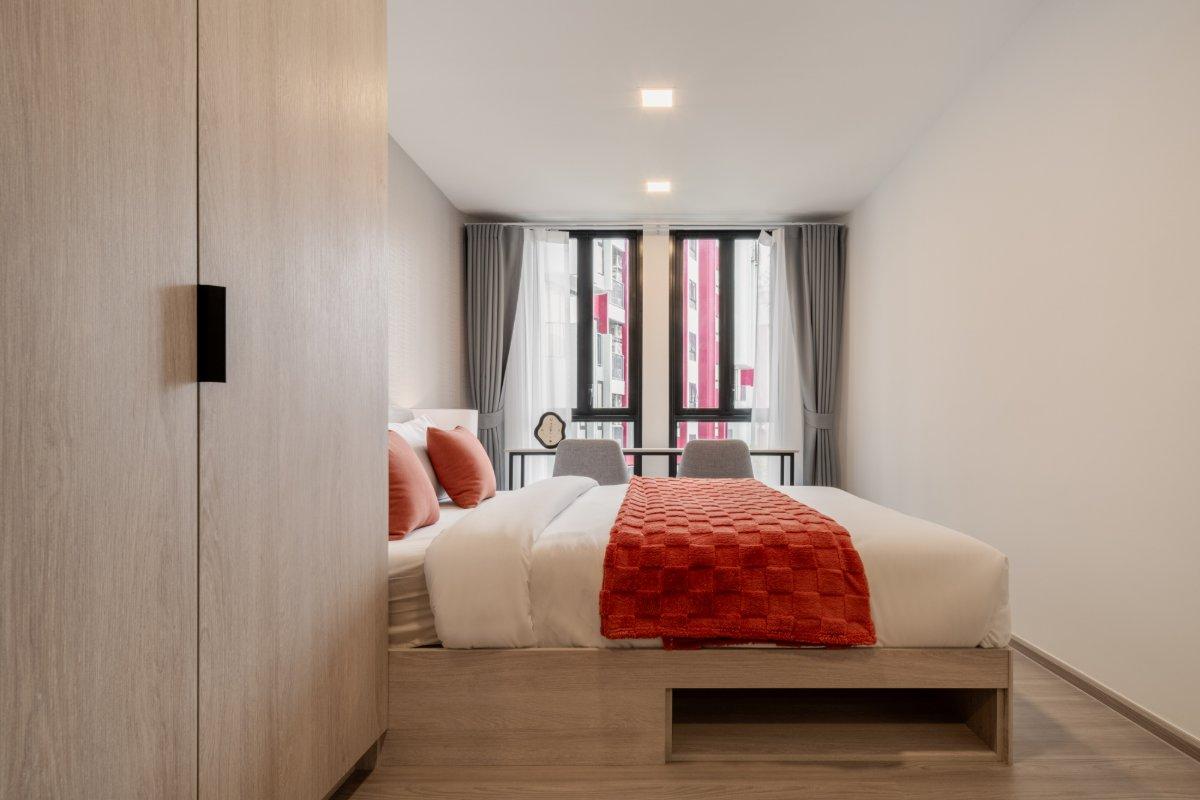 Interior view of Larger 1 Bedroom Apartment for Sale at Base Bukit Condominium, Phuket Town
