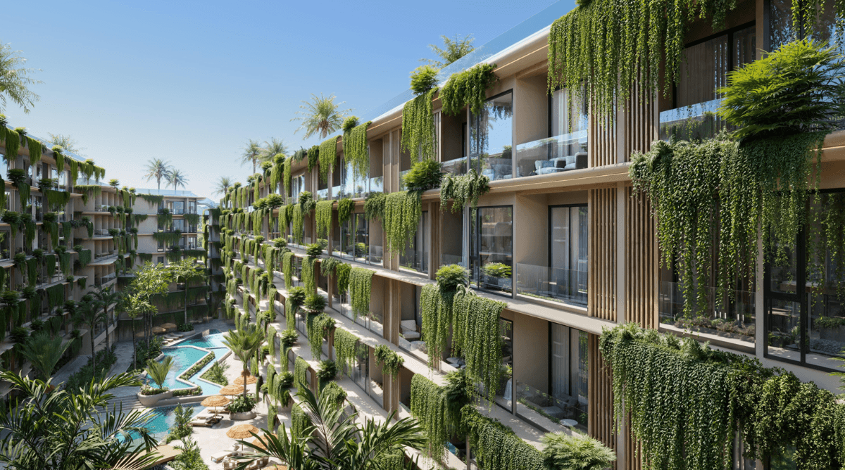 Interior view of Larger Studio Apartment for Sale at Sun Hills Layan Condominium