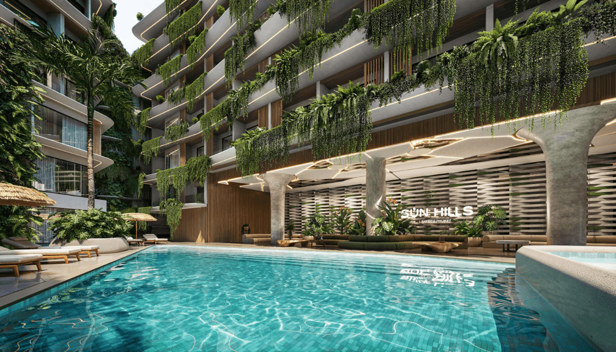 Interior view of Larger Studio Apartment for Sale at Sun Hills Layan Condominium