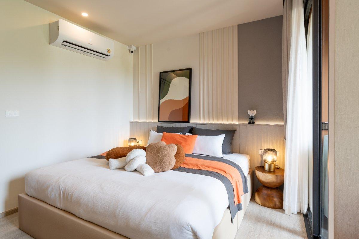 Interior view of Larger 1 Bedroom Apartment at Saint Tropez Condo for Sale