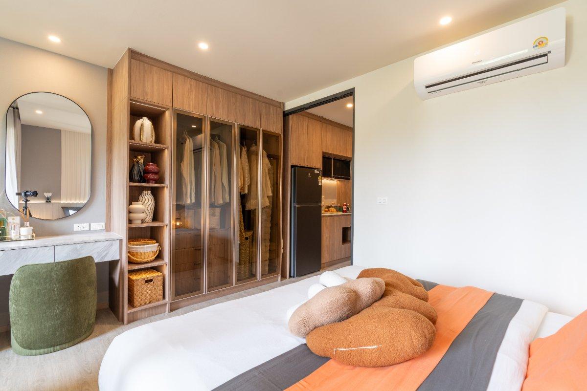 Interior view of Larger 1 Bedroom Apartment at Saint Tropez Condo for Sale