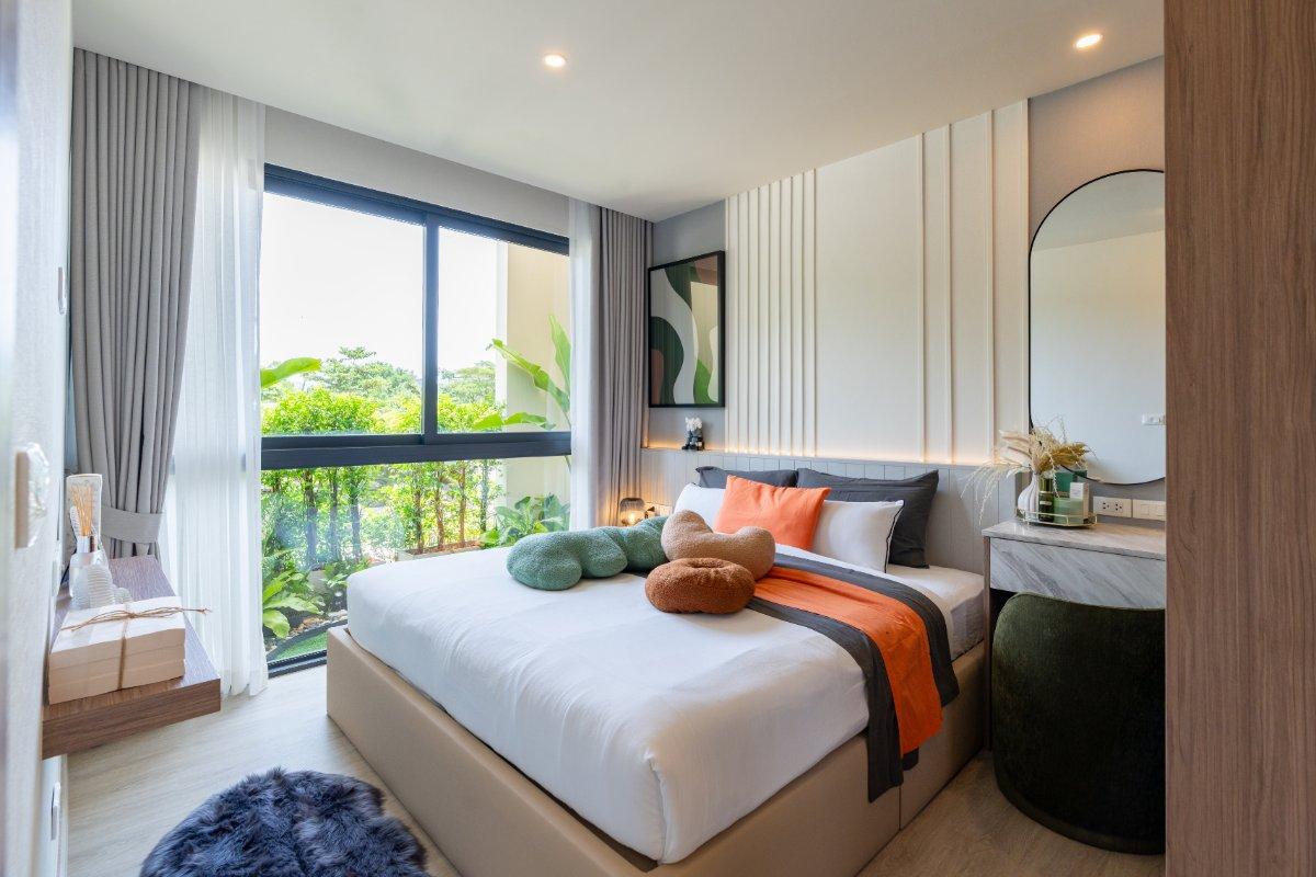 Interior view of Larger 1 Bedroom Apartment at Saint Tropez Condo for Sale
