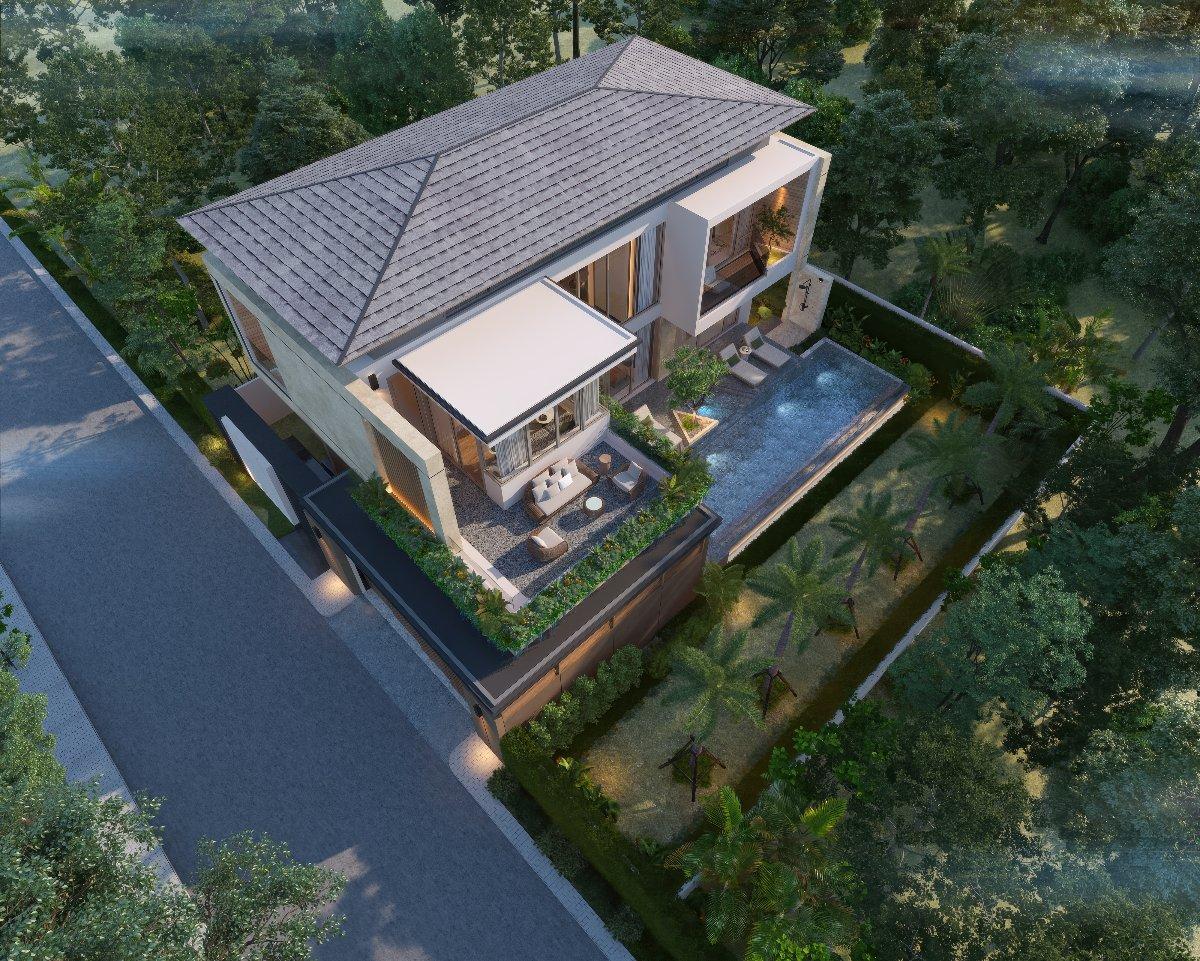 Interior view of 3 Bedroom Tropical Pool Villas for Sale at Zenithy La Ville, Koh Keaw