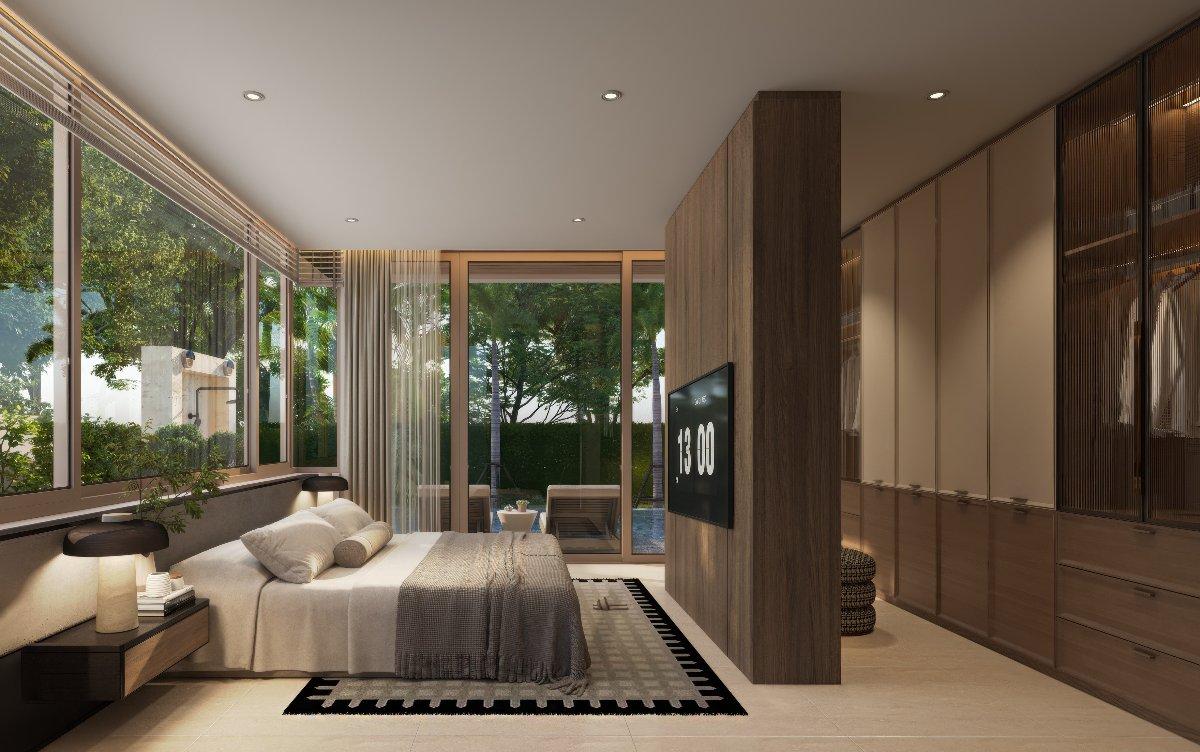 Interior view of 3 Bedroom Tropical Pool Villas for Sale at Zenithy La Ville, Koh Keaw