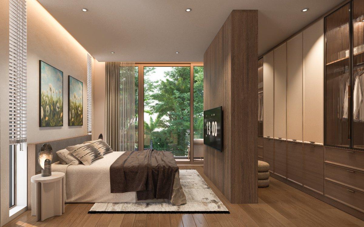 Interior view of 3 Bedroom Tropical Pool Villas for Sale at Zenithy La Ville, Koh Keaw