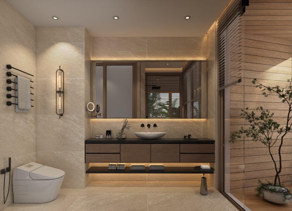 Interior view of 3 Bedroom Tropical Pool Villas for Sale at Zenithy La Ville, Koh Keaw