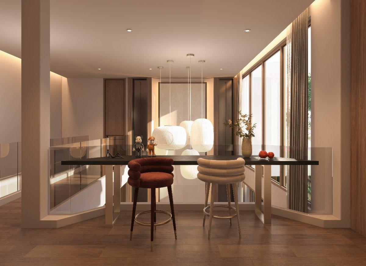 Interior view of 3 Bedroom Tropical Pool Villas for Sale at Zenithy La Ville, Koh Keaw