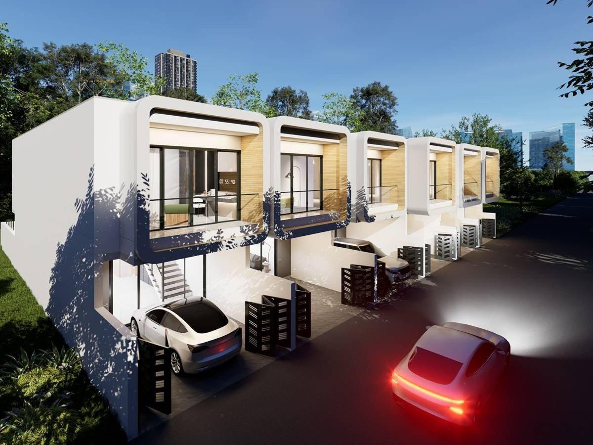 Interior view of 3-Bedroom Luxury Townhouses for Sale at Rawai Luxe by Narinsaya