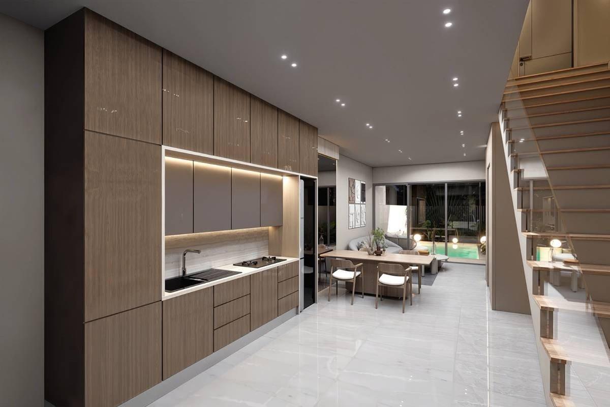Interior view of 3-Bedroom Luxury Townhouses for Sale at Rawai Luxe by Narinsaya