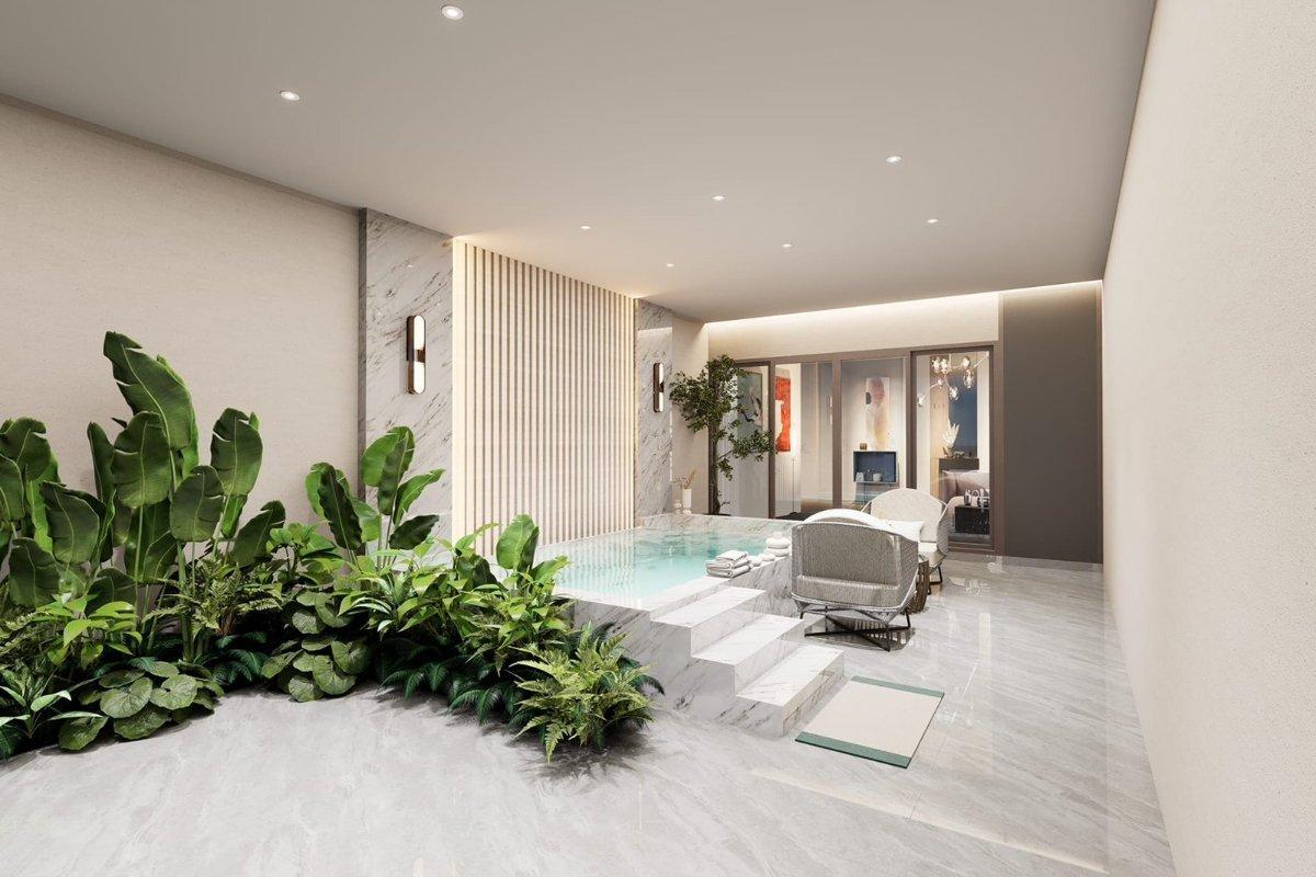 Interior view of 3-Bedroom Luxury Townhouses for Sale at Rawai Luxe by Narinsaya