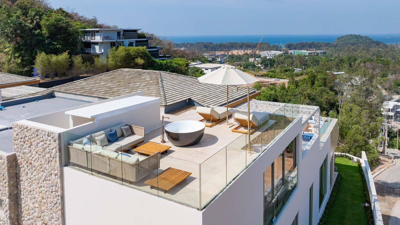 Interior view of 3 Bedroom Sea View & Valley View Villa for Sale in Cohiba Villas Phuket, Layan