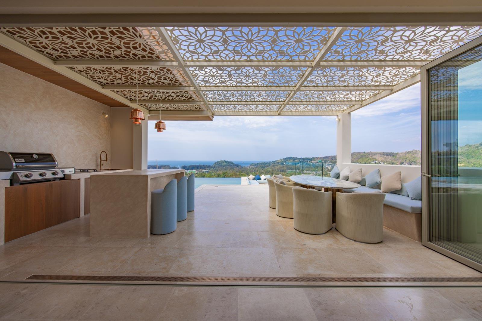 Interior view of 3 Bedroom Sea View & Valley View Villa for Sale in Cohiba Villas Phuket, Layan