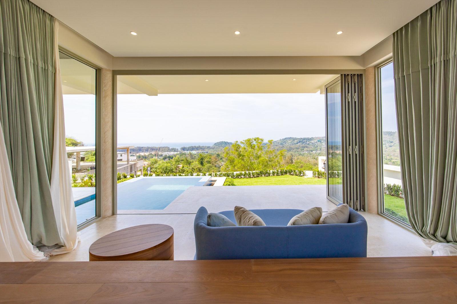 Interior view of 3 Bedroom Sea View & Valley View Villa for Sale in Cohiba Villas Phuket, Layan