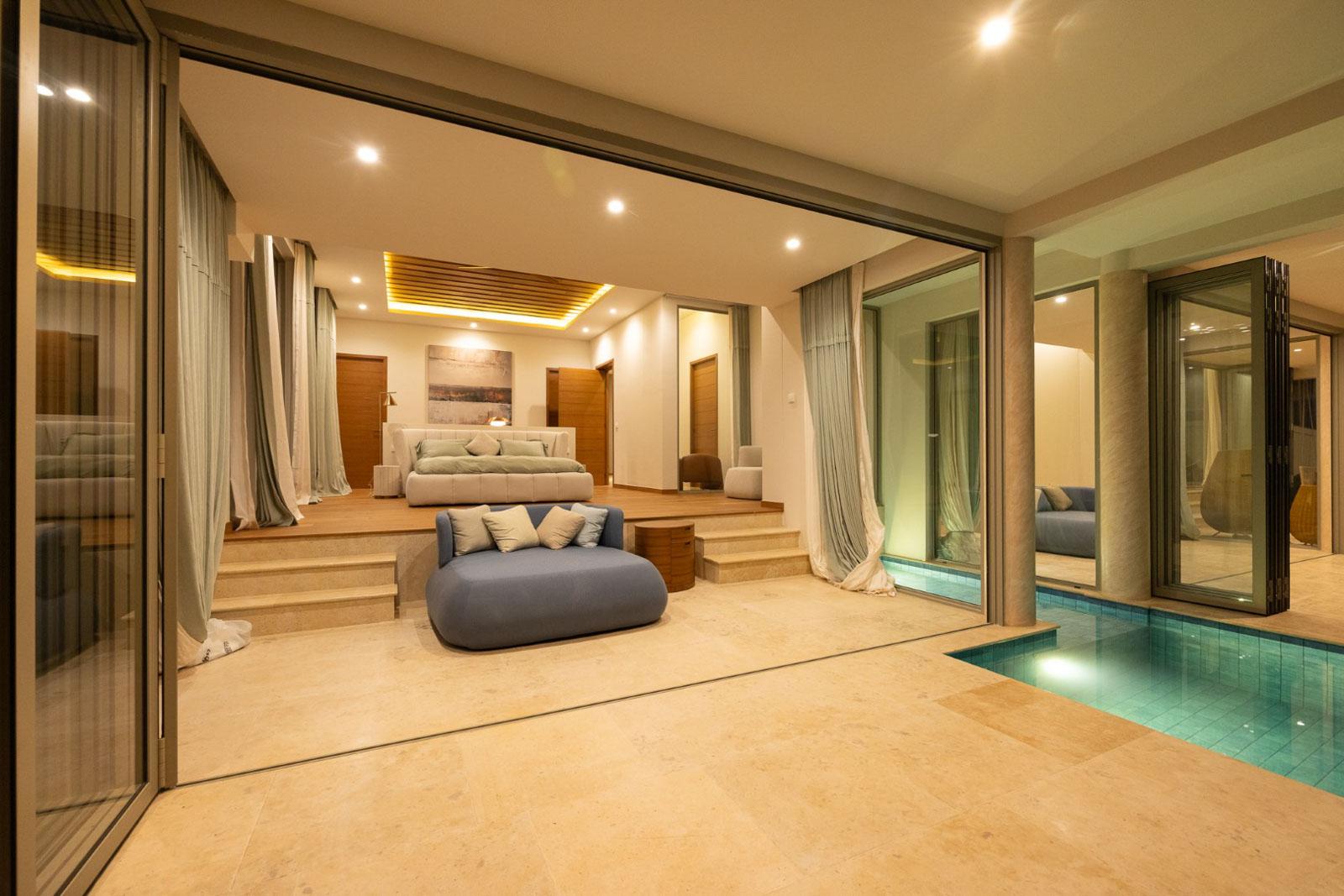 Interior view of 3 Bedroom Sea View & Valley View Villa for Sale in Cohiba Villas Phuket, Layan