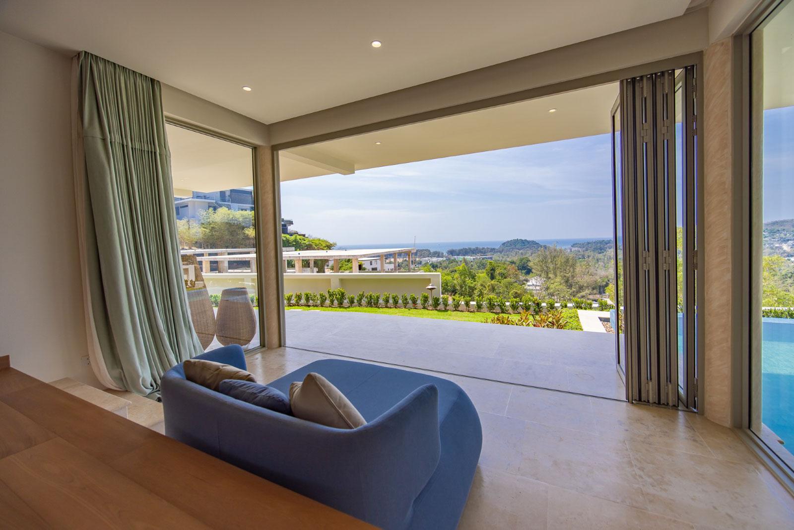 Interior view of 3 Bedroom Sea View & Valley View Villa for Sale in Cohiba Villas Phuket, Layan