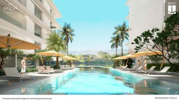 Interior view of Resale 1 Bedroom Apartment In Aqua Waterfront Residence