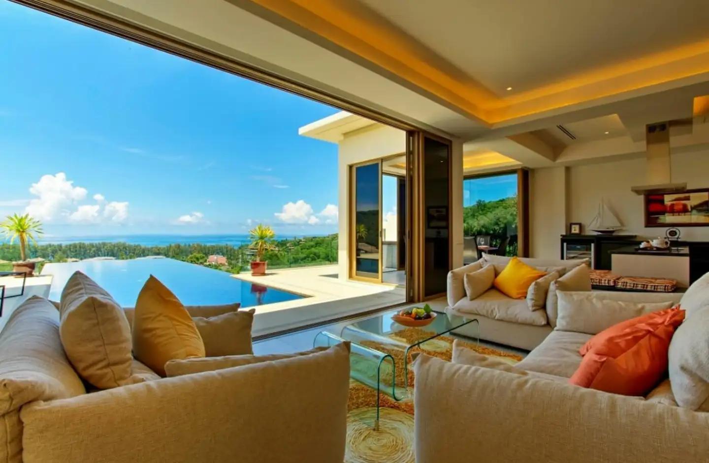 Exterior view of 4-Bedroom Vista del Mar Phuket Sea View Villa for Sale