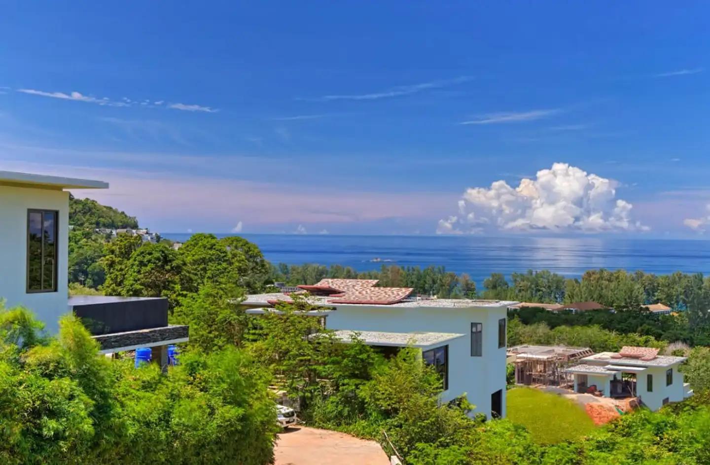 Exterior view of 4-Bedroom Vista del Mar Phuket Sea View Villa for Sale