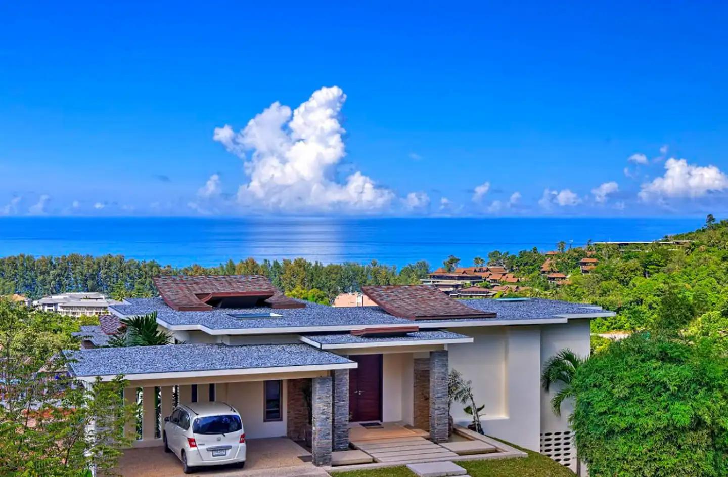 Exterior view of 4-Bedroom Vista del Mar Phuket Sea View Villa for Sale