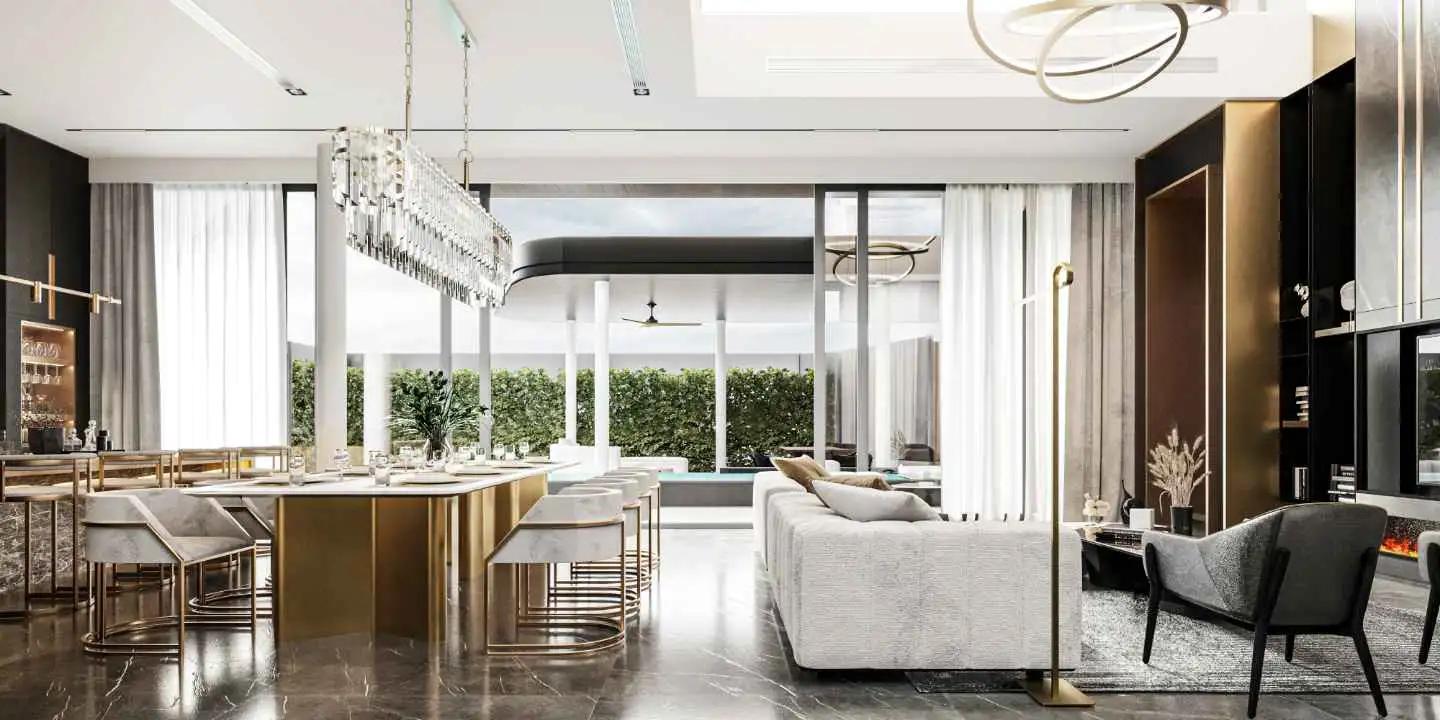 Interior view of Private 5-Bedroom Pool Villa for Sale in Nature's Rest - Cherngtalay, Phuket