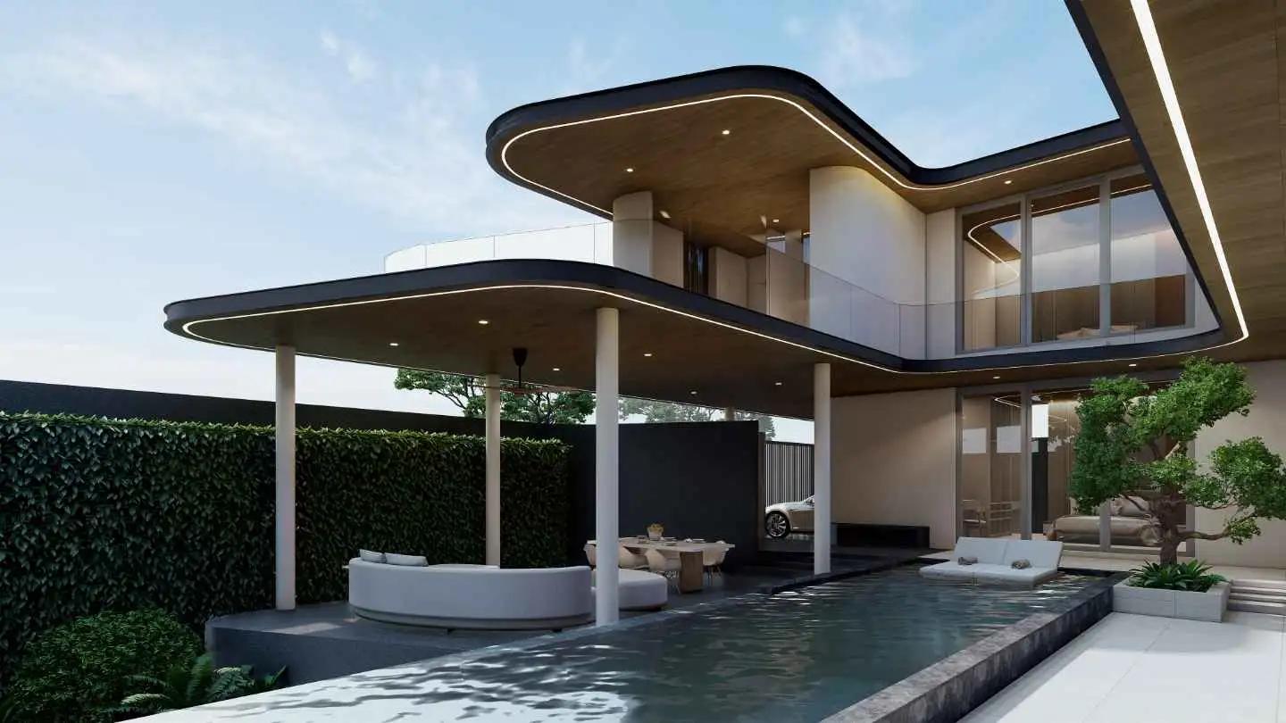 Interior view of Private 5-Bedroom Pool Villa for Sale in Nature's Rest - Cherngtalay, Phuket