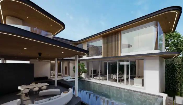 Interior view of 4-Bedroom Pool Villa for Sale at Nature's Rest - Cherngtalay, Phuket