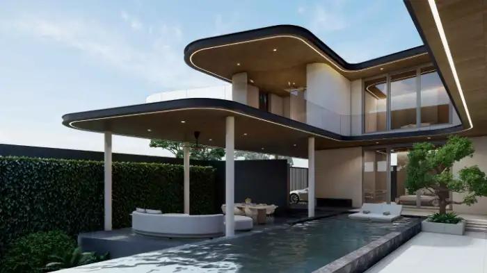 Interior view of 4-Bedroom Pool Villa for Sale at Nature's Rest - Cherngtalay, Phuket