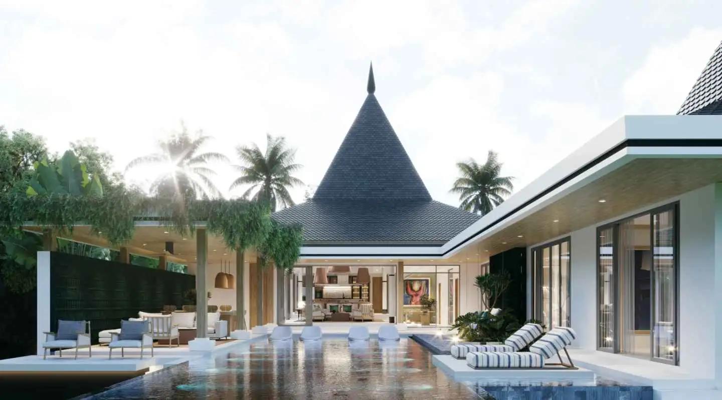 Interior view of Punyisa Casua Bangjo - Ultra Luxurious 5-Bedroom Private Pool Villa Type A for Sale