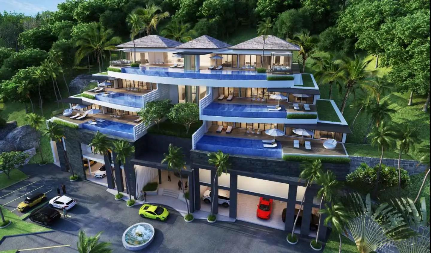 Exterior view of Luxury 2 Bed Sea View Private Pool Condo for Sale in Andamaya Surin