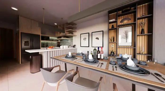 Interior view of 3-Bedroom Pool Villa for Sale in Le Villas & Residence Lake in Layan