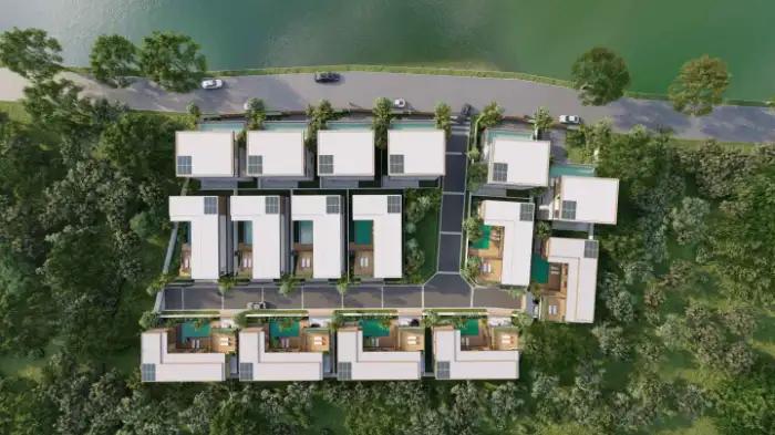 Interior view of 3-Bedroom Pool Villa for Sale in Le Villas & Residence Lake in Layan