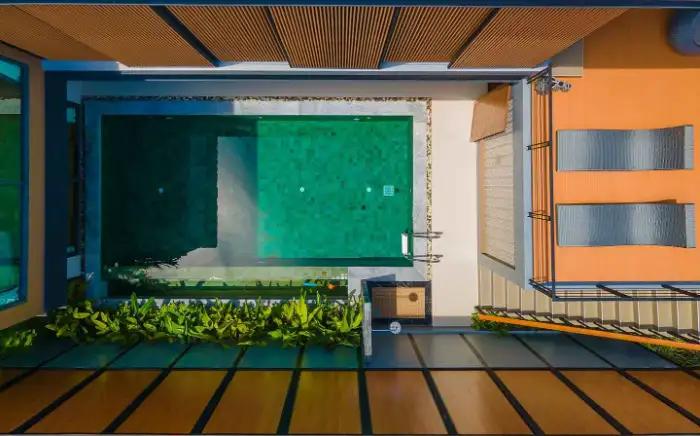 Interior view of 3-Bedroom Pool Villa for Sale in Le Villas & Residence Lake in Layan
