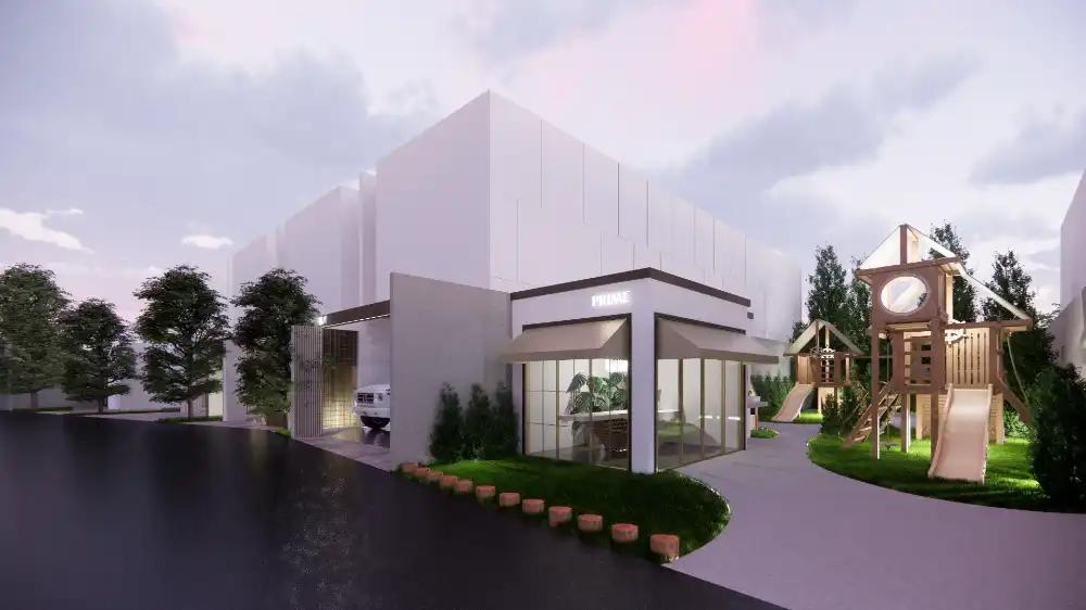 Exterior view of Prime Villas - Corner Plot