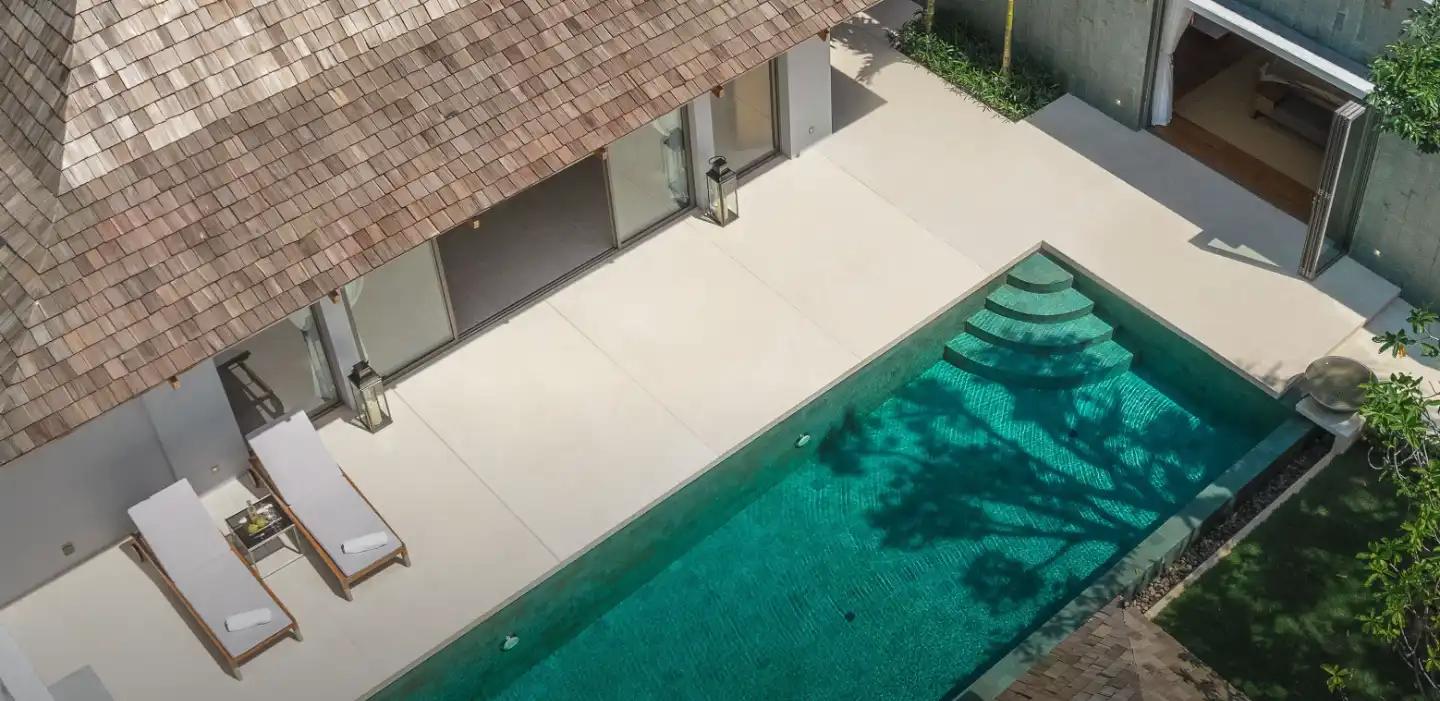 Exterior view of 3-Bedroom Anchan Indigo Villa for Sale near Layan Beach