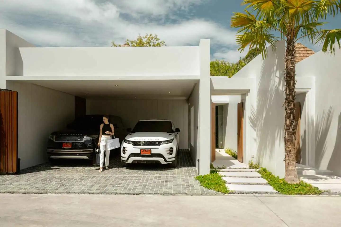 Exterior view of 3-Bedroom Anchan Indigo Villa for Sale near Layan Beach