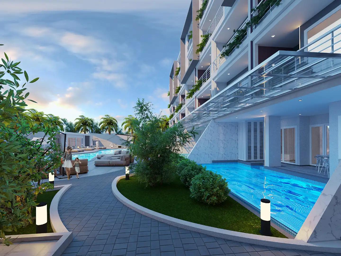Interior view of Sea View One Bedroom Condo at Babylon Sky Garden II - Type H