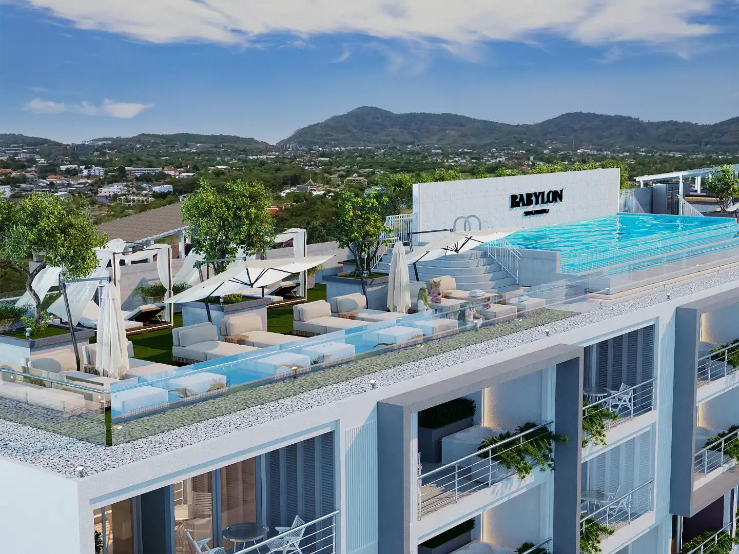 Interior view of 2 Bedroom Condo with Private Swimming Pool at Babylon Sky Garden II - Type D