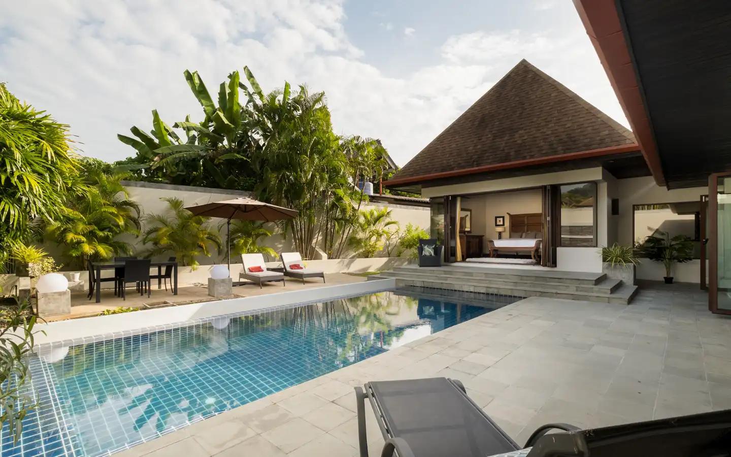 Interior view of Suksan Pool Villa - Modern 3 Bedroom Thai-Balinese Pool Villa for Sale in Rawai