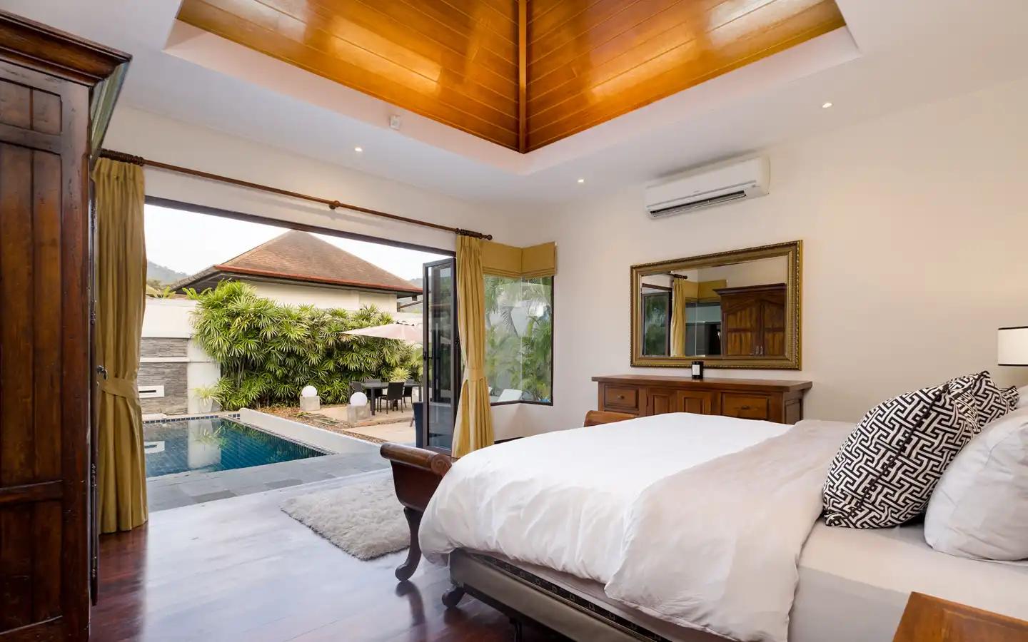 Interior view of Suksan Pool Villa - Modern 3 Bedroom Thai-Balinese Pool Villa for Sale in Rawai