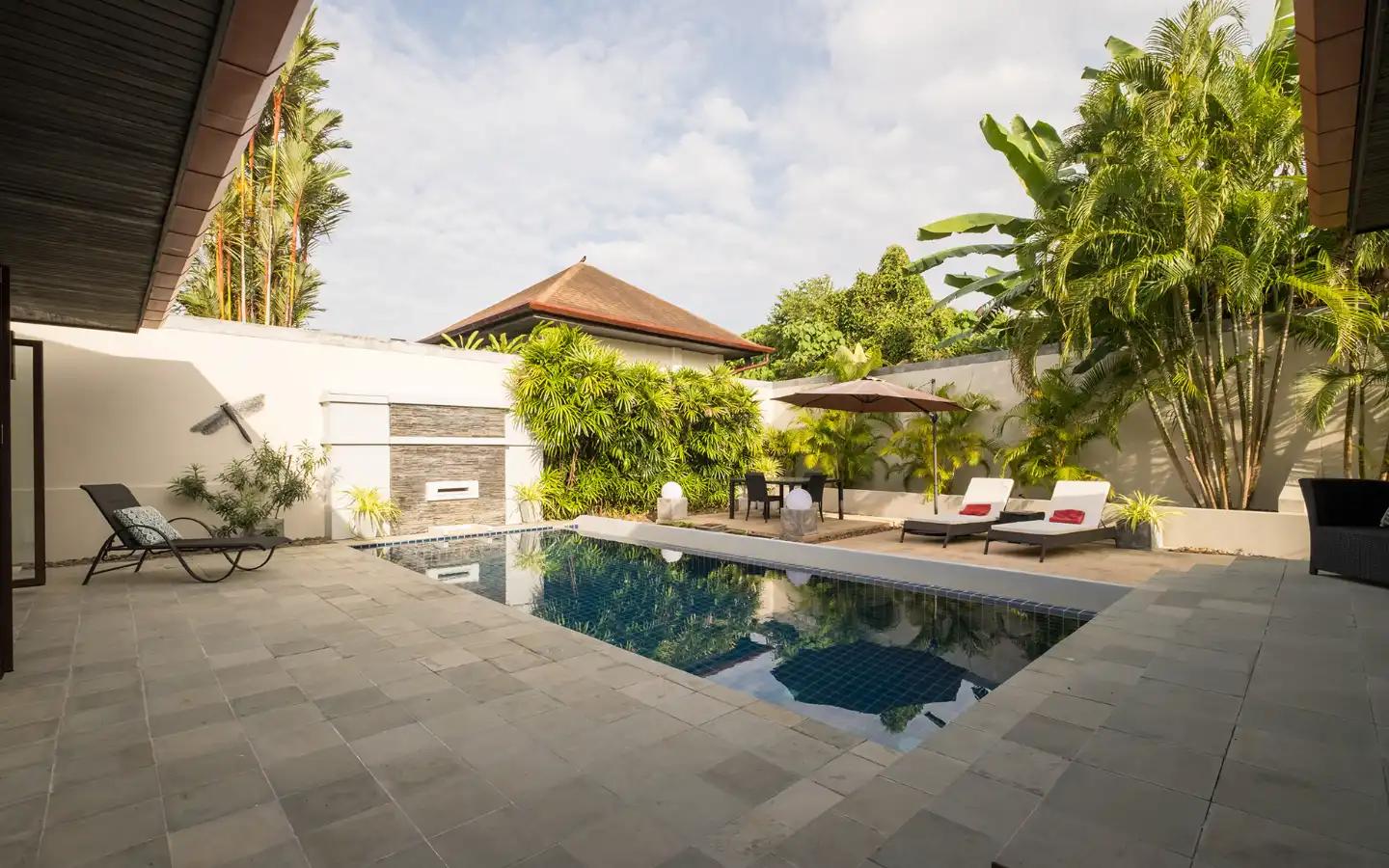 Interior view of Suksan Pool Villa - Modern 3 Bedroom Thai-Balinese Pool Villa for Sale in Rawai