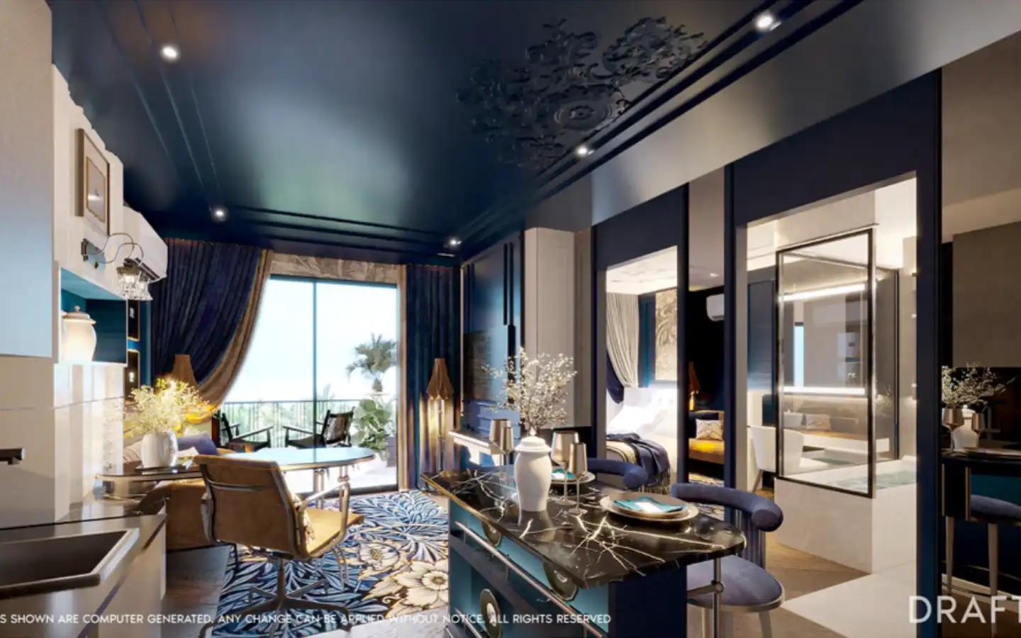 Interior view of The Title Heritage Bangtao - 3 Bedroom Type 1