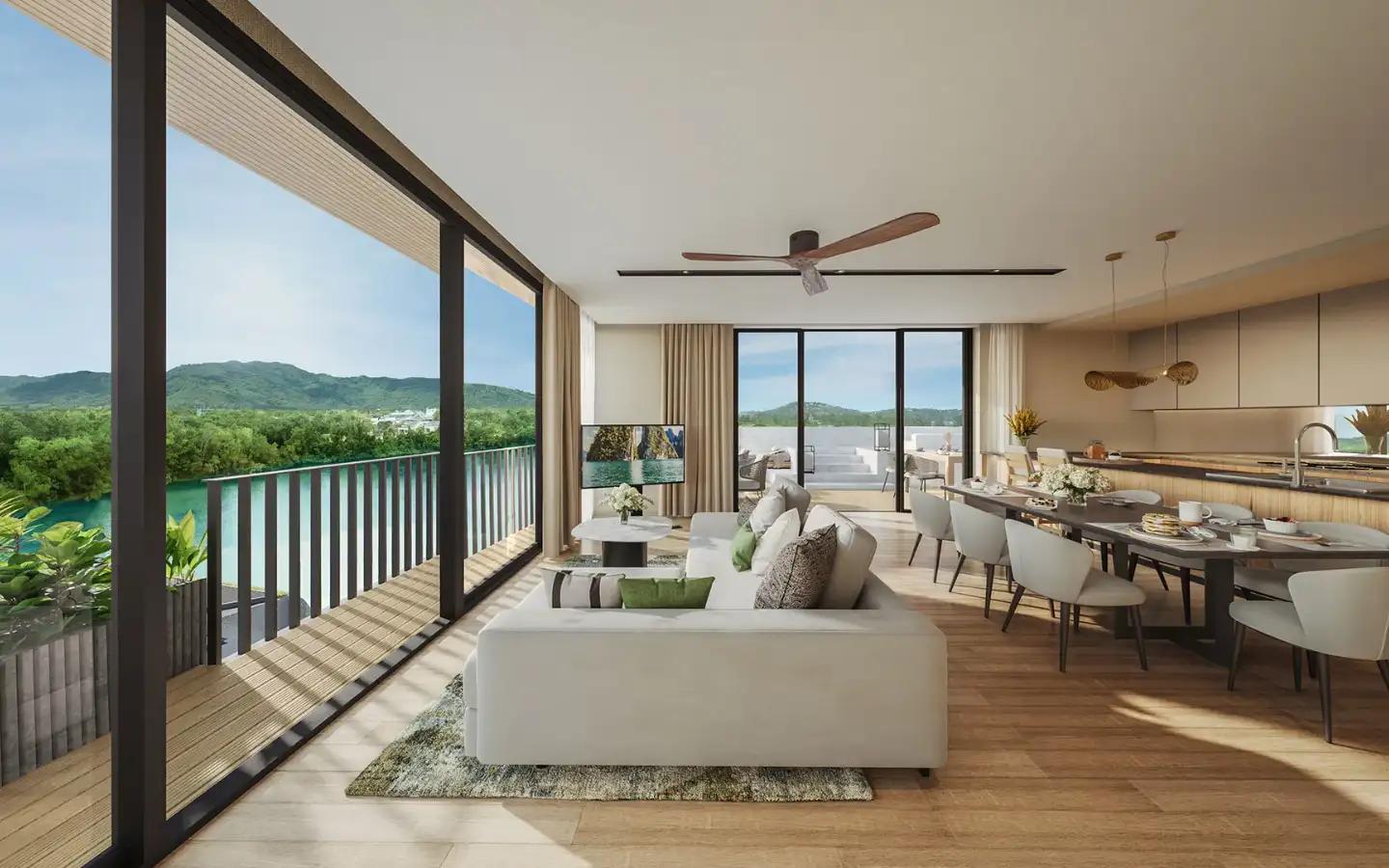 View from 2-Bedroom Laguna Lakelands Lakeview Residence – 2A-2