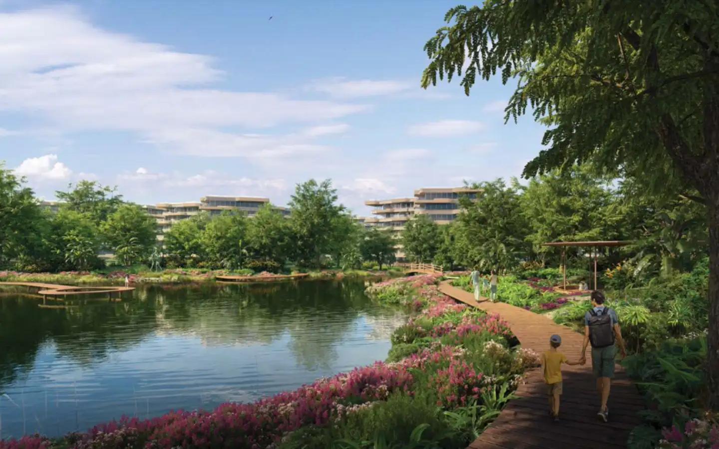View from 3-Bedroom Laguna Lakelands Lakeview Residence - Unit 3D