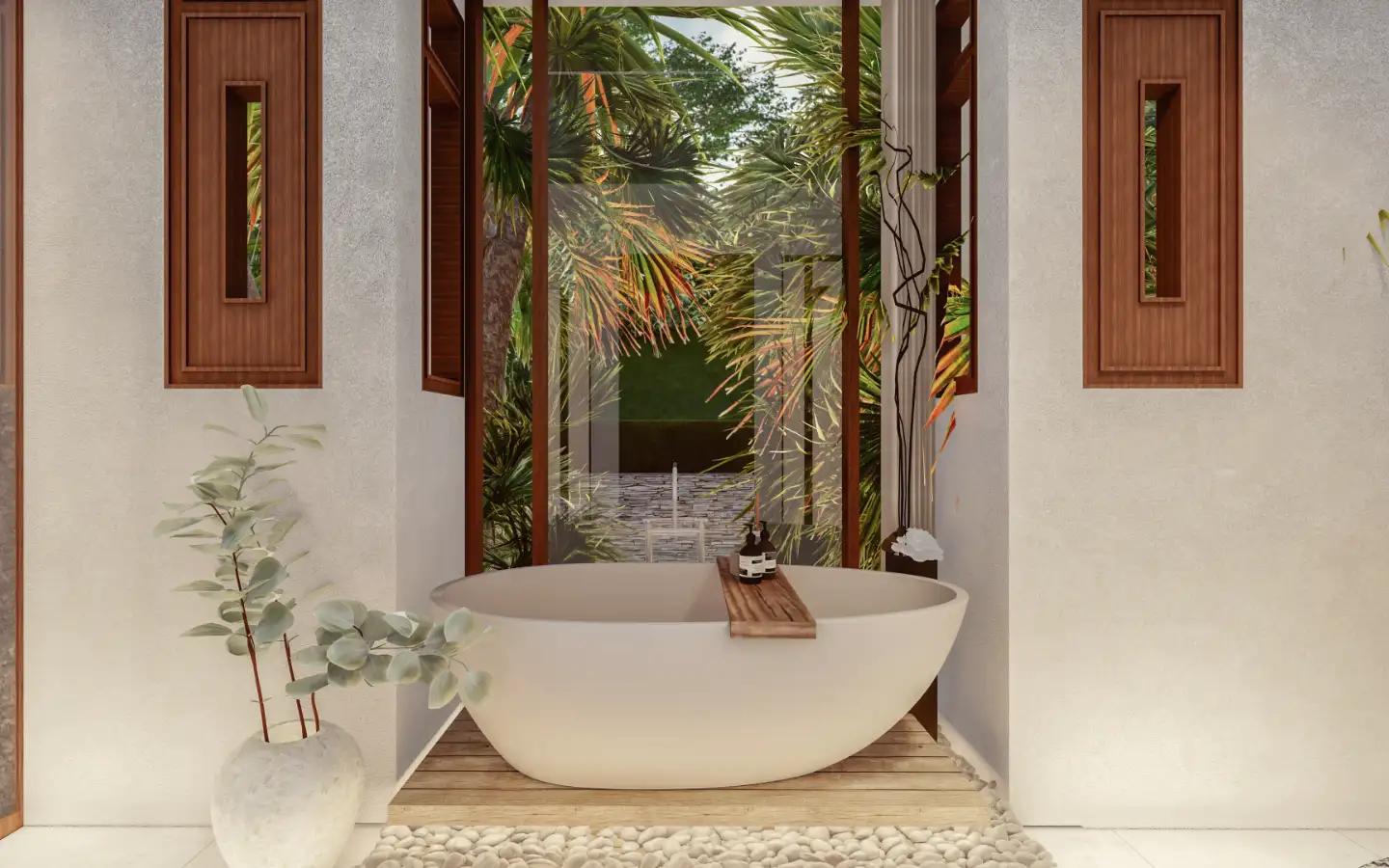 Interior view of 3 Bedroom Type A Sea View Pool Villa for Sale at Narana Villas Mai Khao