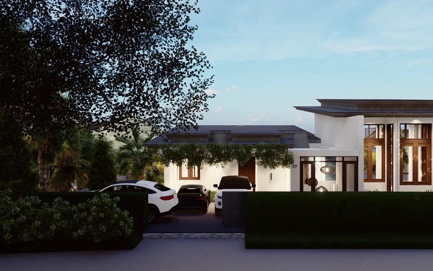 Interior view of 4 Bedroom Type C Sea View Pool Villa for Sale at Narana Villas Mai Khao