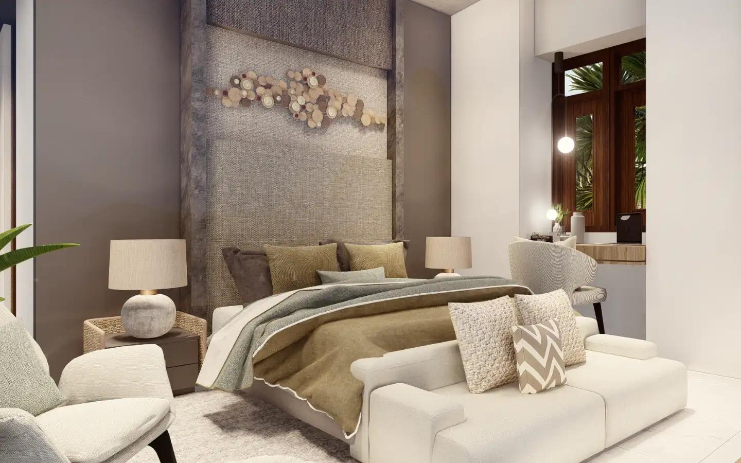 Interior view of 4 Bedroom Type C Sea View Pool Villa for Sale at Narana Villas Mai Khao