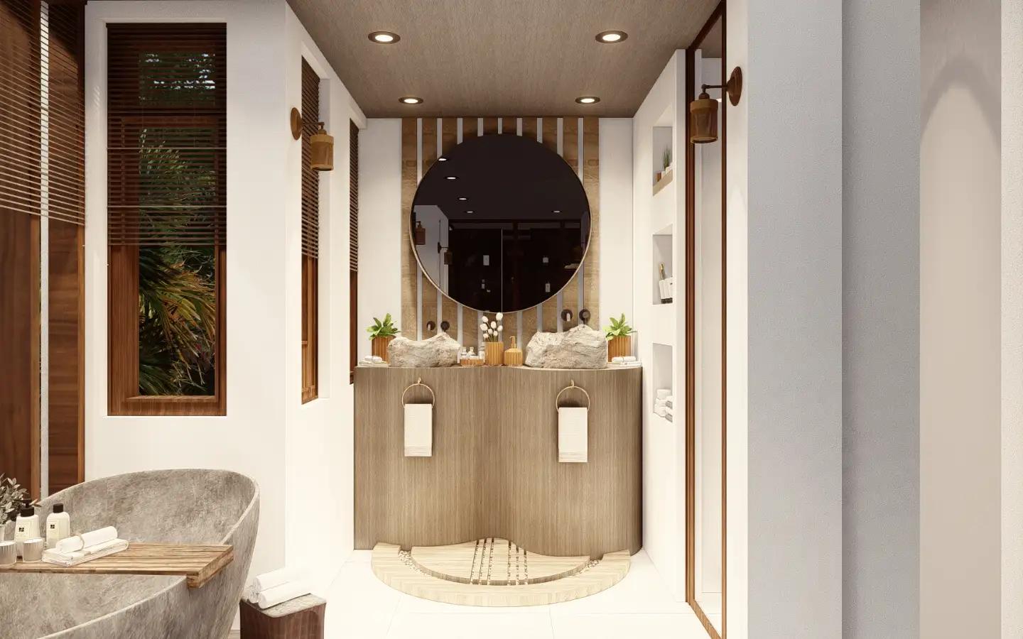 Interior view of 4 Bedroom Type D Sea View Pool Villa for Sale at Narana Villas Mai Khao