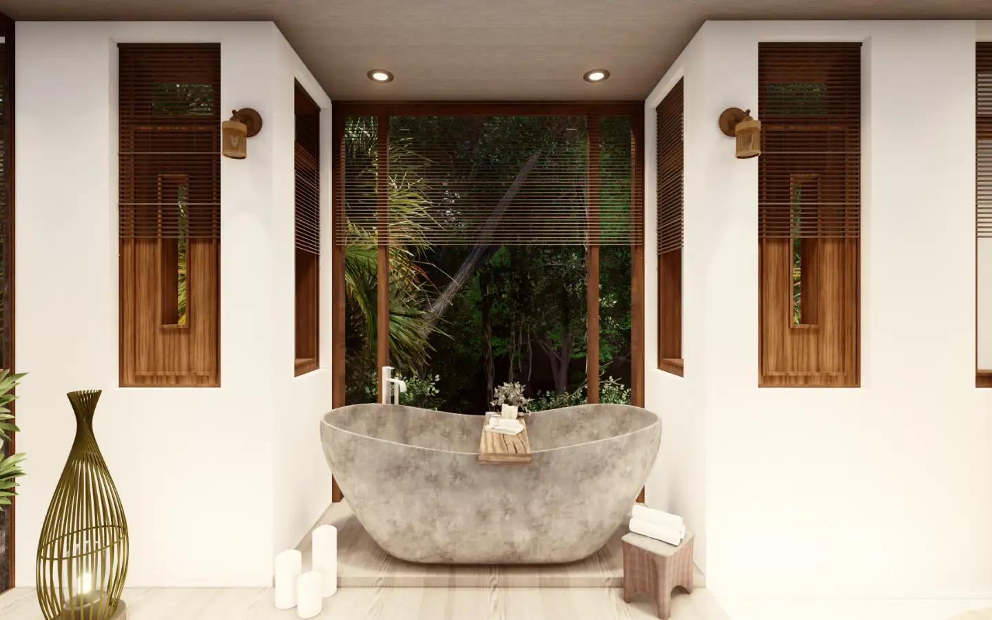 Interior view of 4 Bedroom Type D Sea View Pool Villa for Sale at Narana Villas Mai Khao