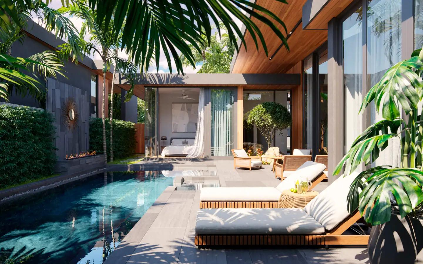 Interior view of 3 Bedroom Pool Villa for Sale in One Residence Lakeside - 2 km from Blue Tree Waterpark
